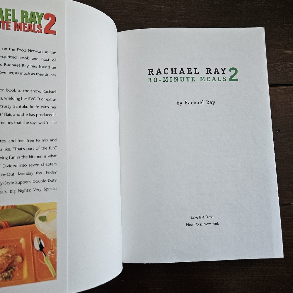 Food Network Rachael Ray 30-minute Meals Book 2 Paperback Cookbook Easy Recipes - Picture 2 of 10